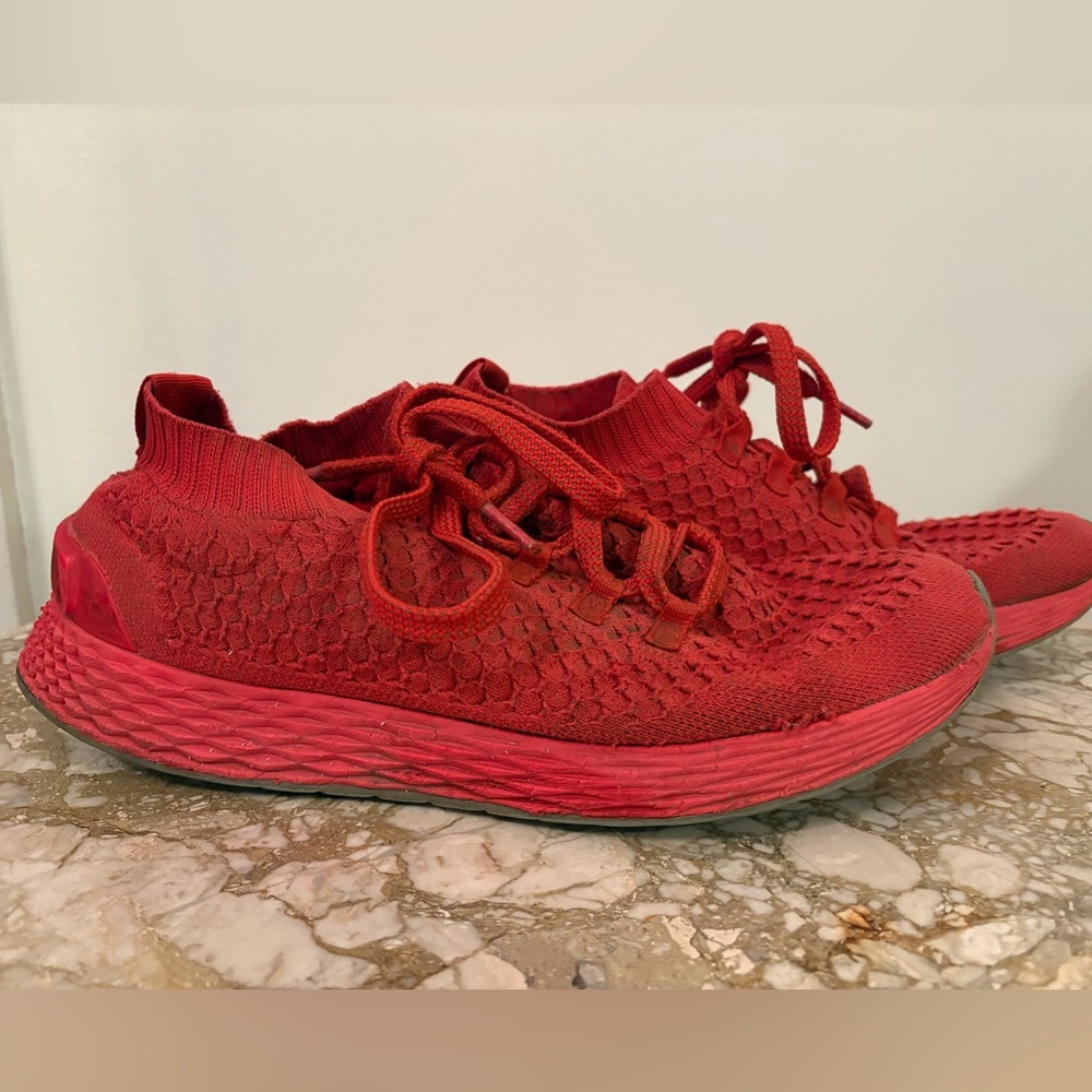 NoBull All Day Knit Runner Red Athletic Running Training Shoes Mens Size 11 US